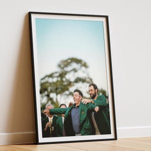 Rory McIlroy 2025 Masters Green Jacket Poster – Augusta National Golf Wall Art, McIlroy Masters Champion Print, The Masters Golf Poster