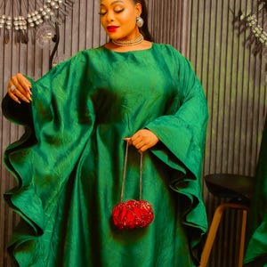 African Dress Green and Gold Wedding - Etsy