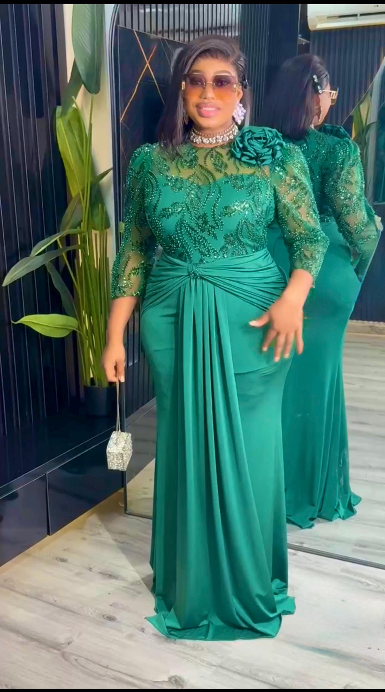 slim fit dress slacks Mint Green Plus Size Prom Gowns,Tulle Plus Size Prom Gown,Sweetheart Plus Size Gowns,PD00326, US20W / Royal Blue main image 0