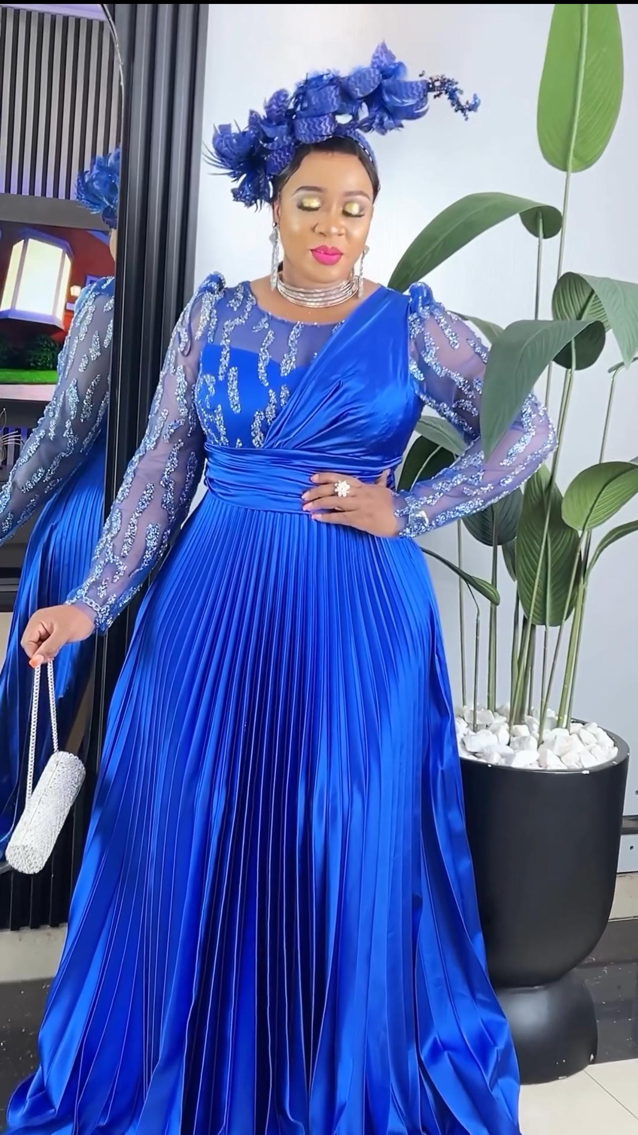 Blue Plus Size Wedding Guests Dresses Canada