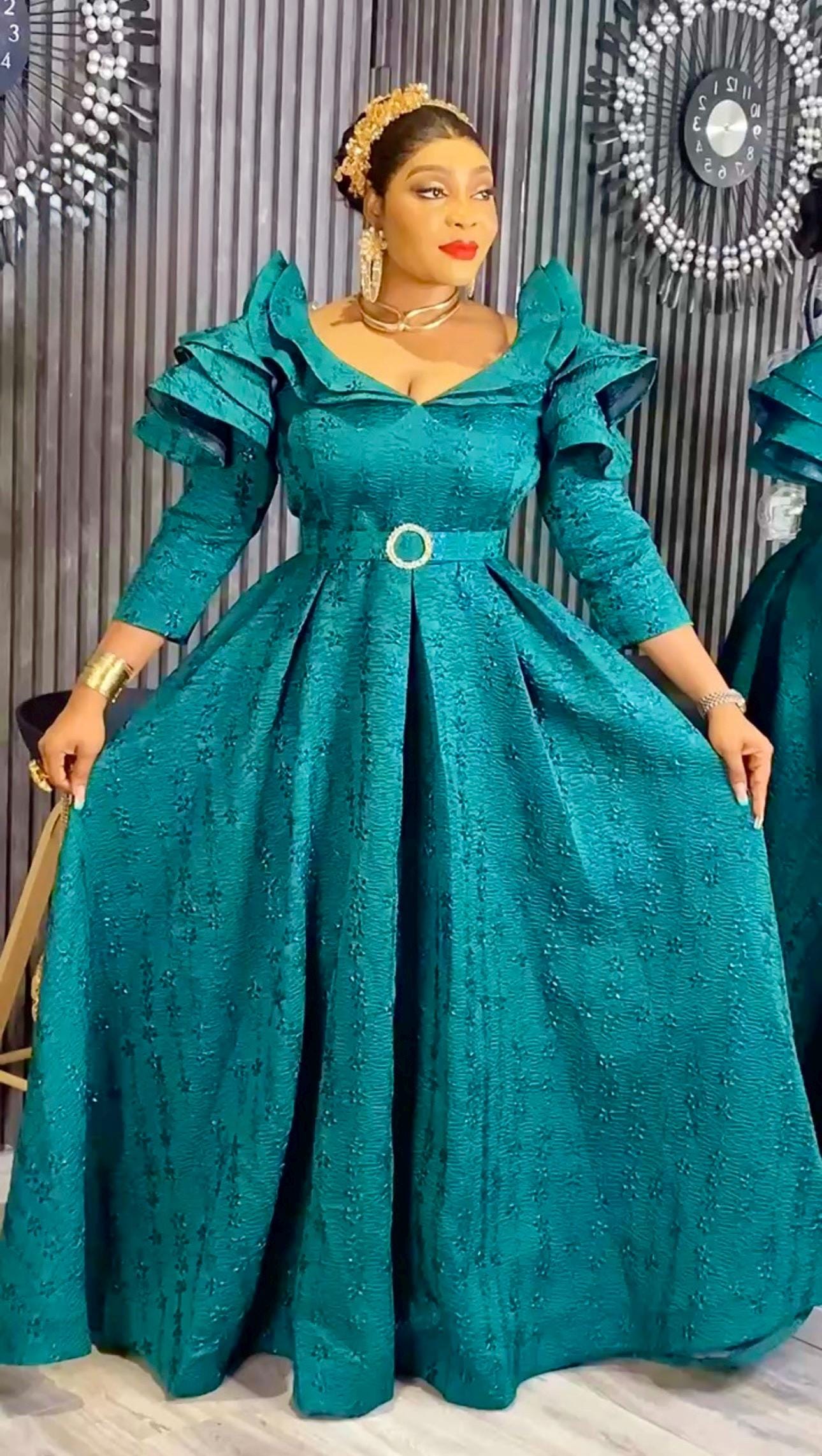 Western Wedding Guest Green Dress - Etsy