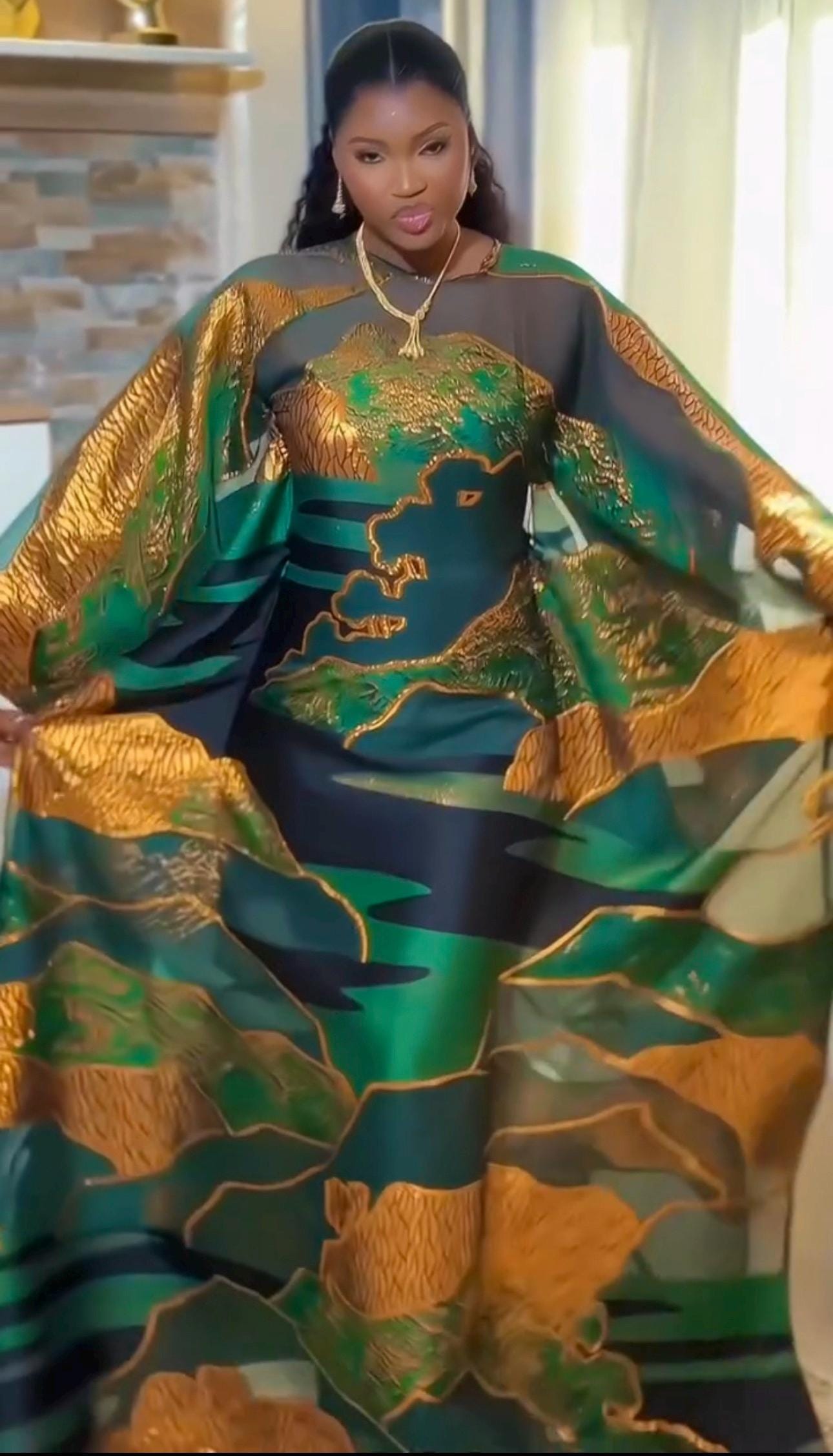 Modern African Graduation Dresses African Long Dress - Main Image