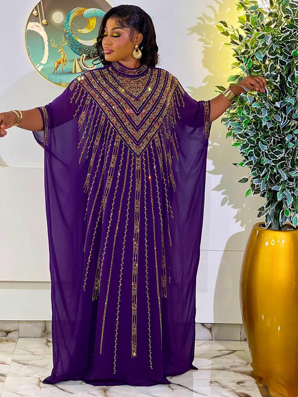 purple and gold kaftan dress Caftan SeasonLabel: fall-winter