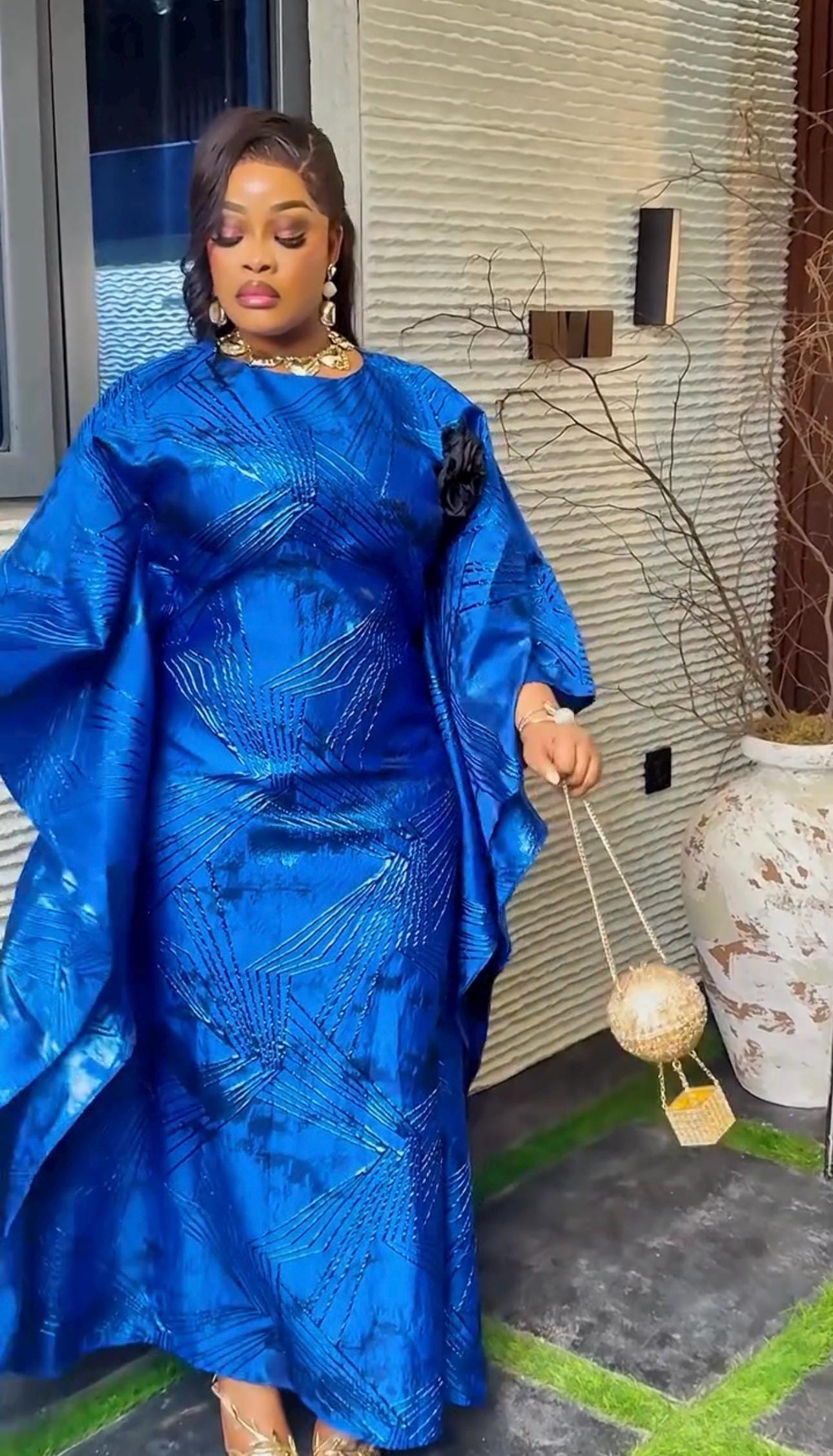 Royal Blue Nigerian Dress - Etsy