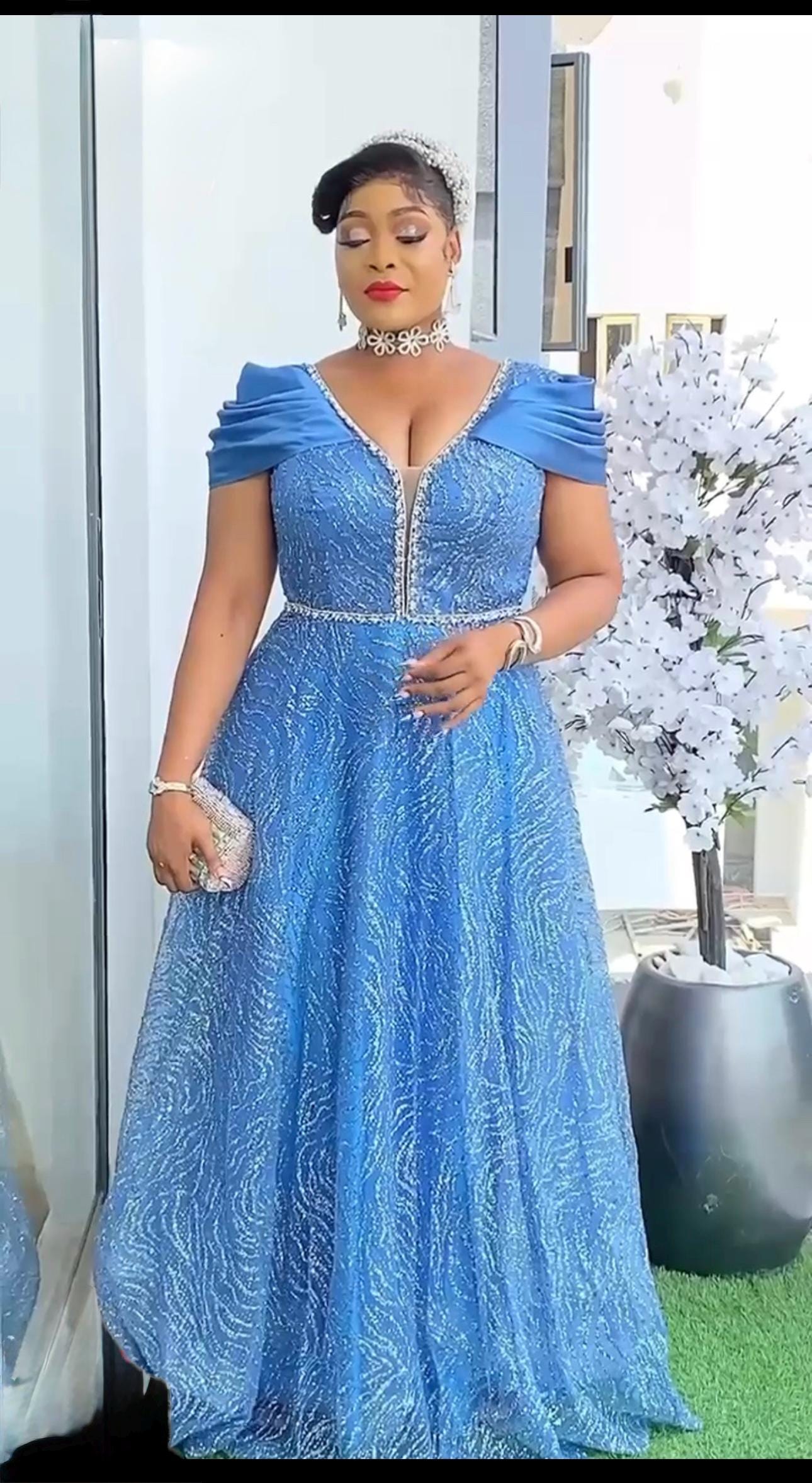 Plus Size Wedding Guest Dress, Corset Back Design, Mother of the Bride ...