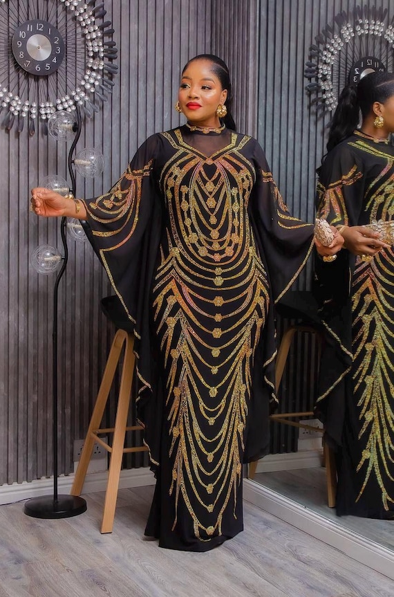 kaftan dress for dinner Dinner Party Wear Kaftan Elegance Indian Caftan Maxi Dress