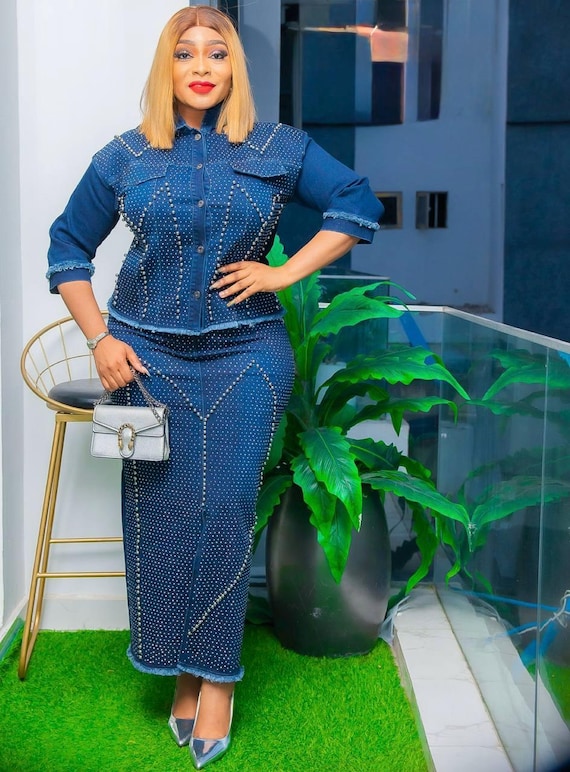 Denim and Diamonds Party Outfit Matching Piece, Embellished