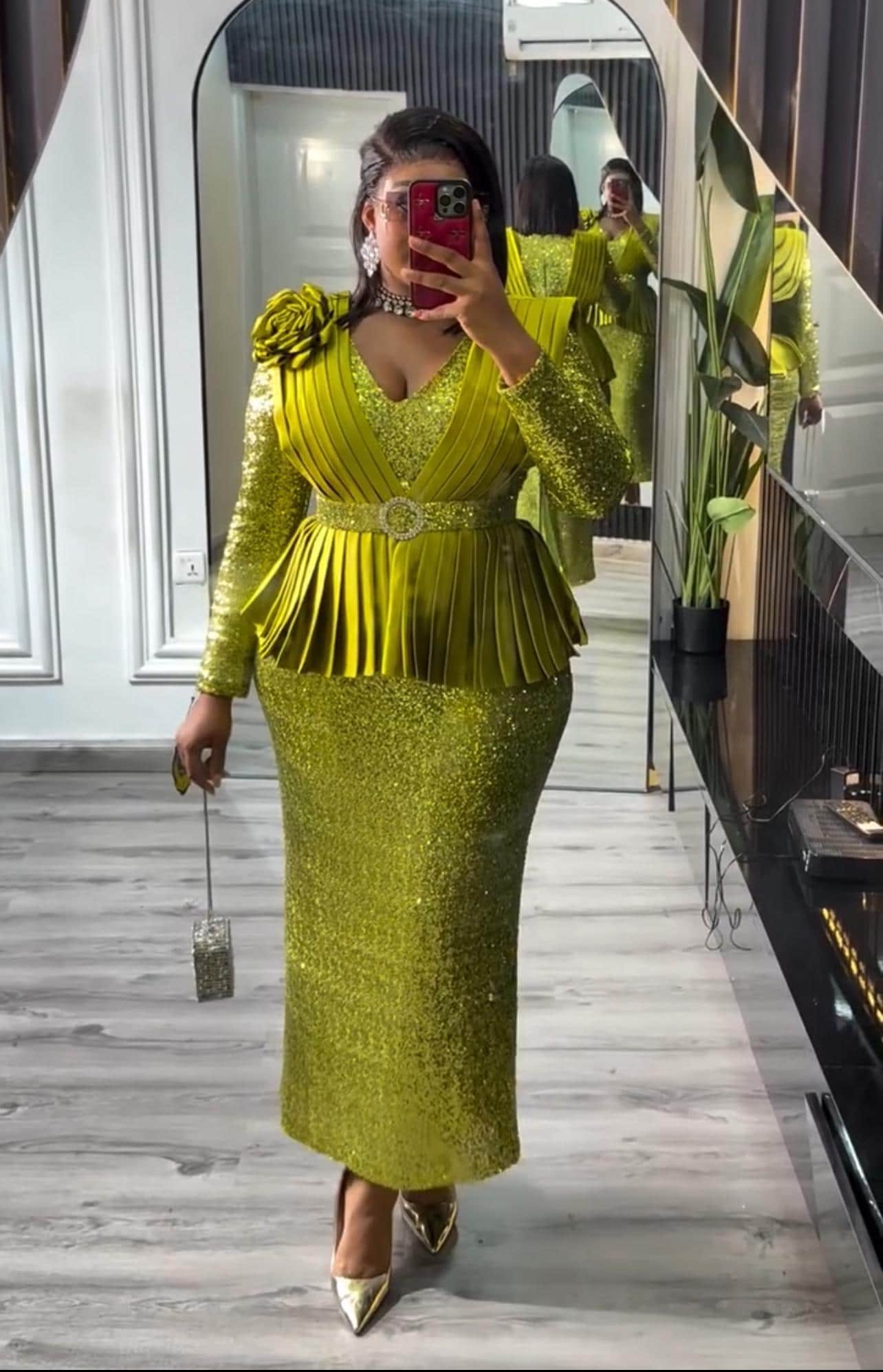 Sequin Wedding Guest Dress Peplum Curvy Plus Mother of the Groom