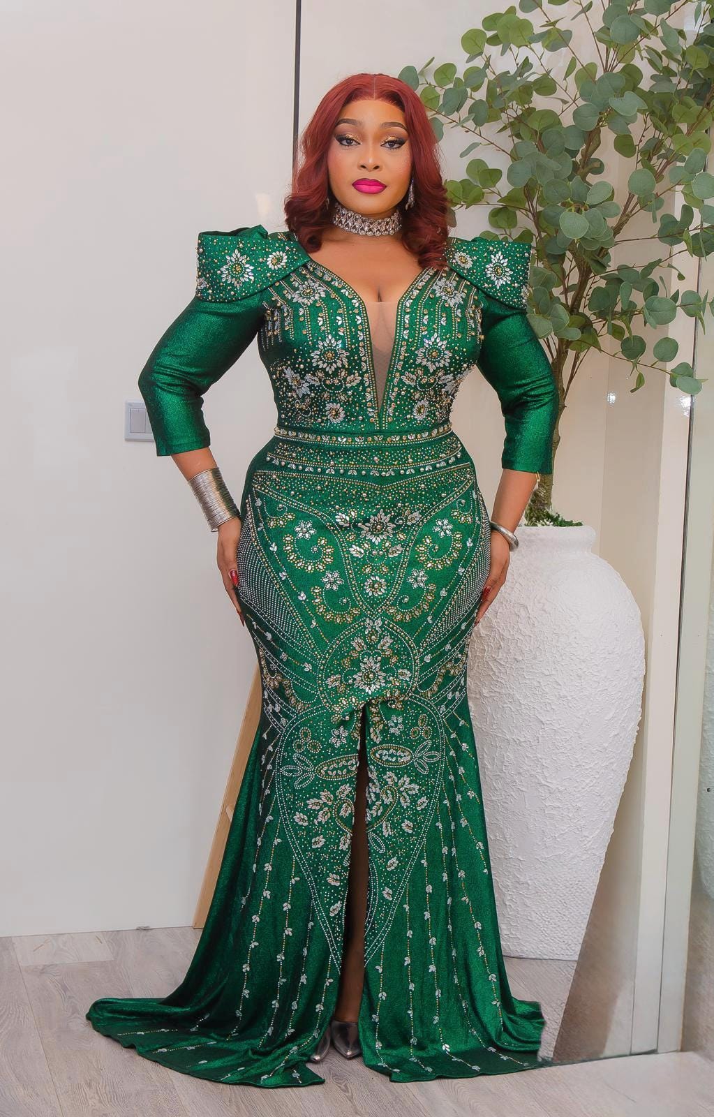 Real 1950s Fashion Plus Size 50s Formal Dress Emerald Green Mother Of The Bride  Dresses