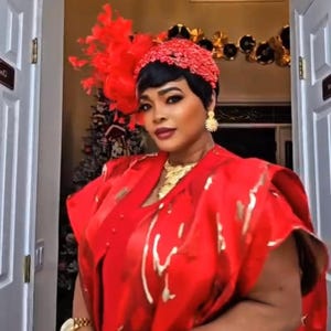 Élégante tenue d&#39;invité de mariage africain Bubu