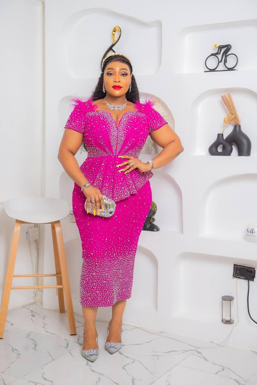 Beaded Peplum Dress - Etsy