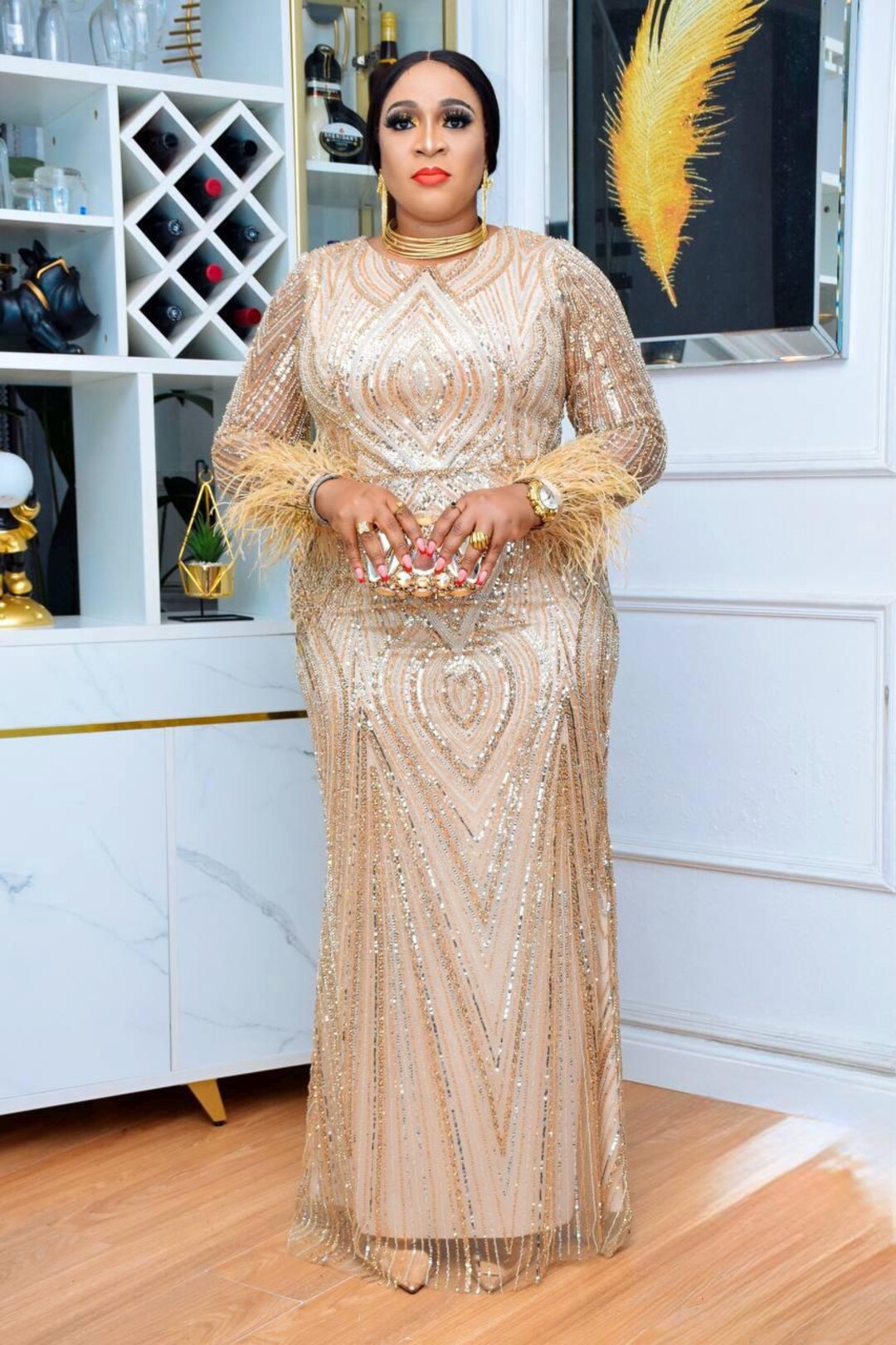 gold mother of the bride dresses plus size Elegant Size, Gold... From Verycute, $47.96 The matching long Pinup Fashion Plus Size Champagne