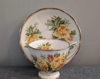 Royal Albert Yellow "Tea Rose" Cup and Saucer