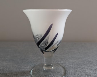 Vintage German Art Glass Wine Goblet/Chalice by Hans Jürgen Richartz