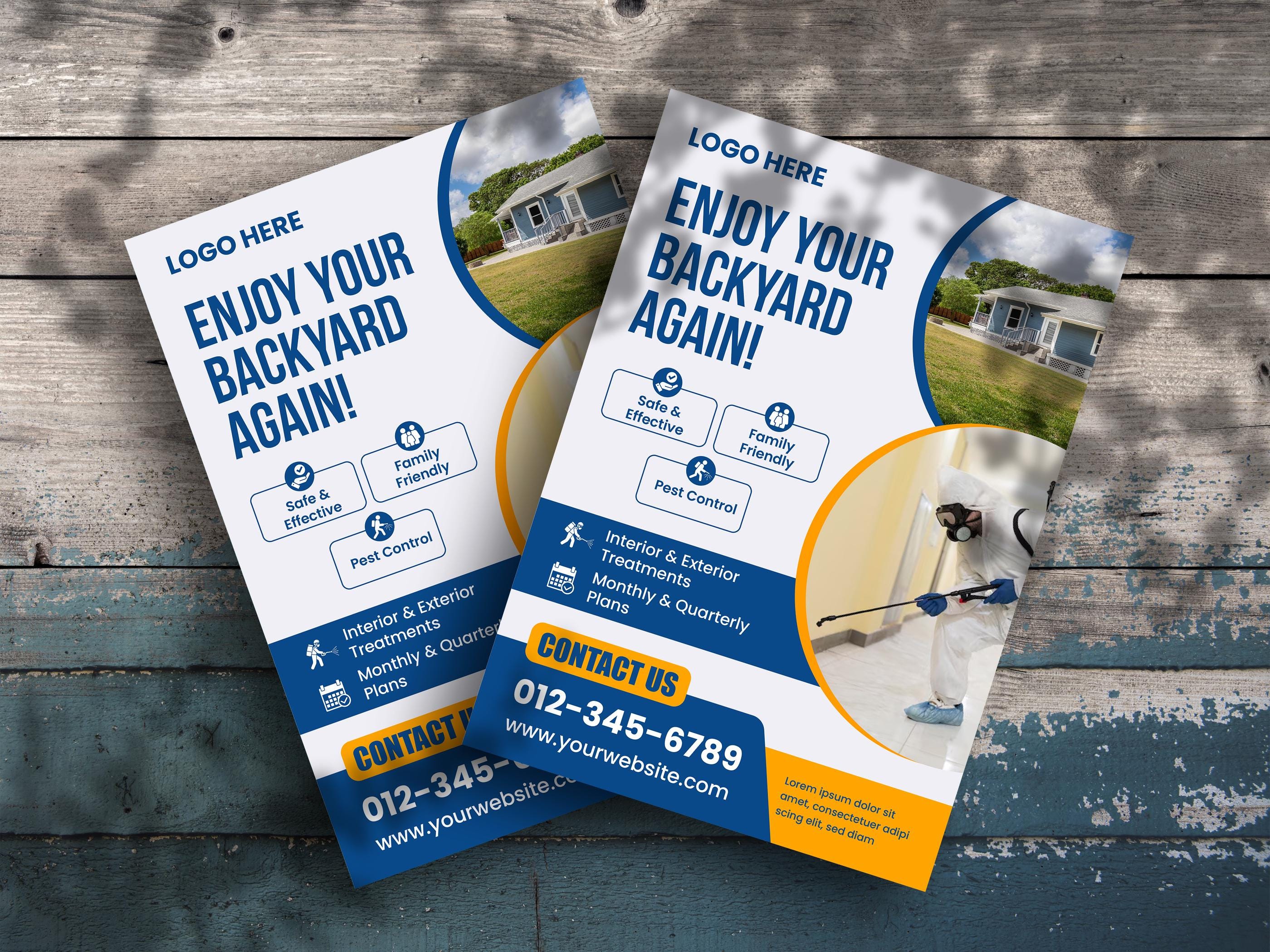 Mosquito Treatment Flyer Template | Editable Canva Template for Pest ...
