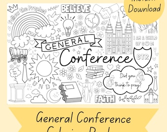 General Conference Coloring Poster