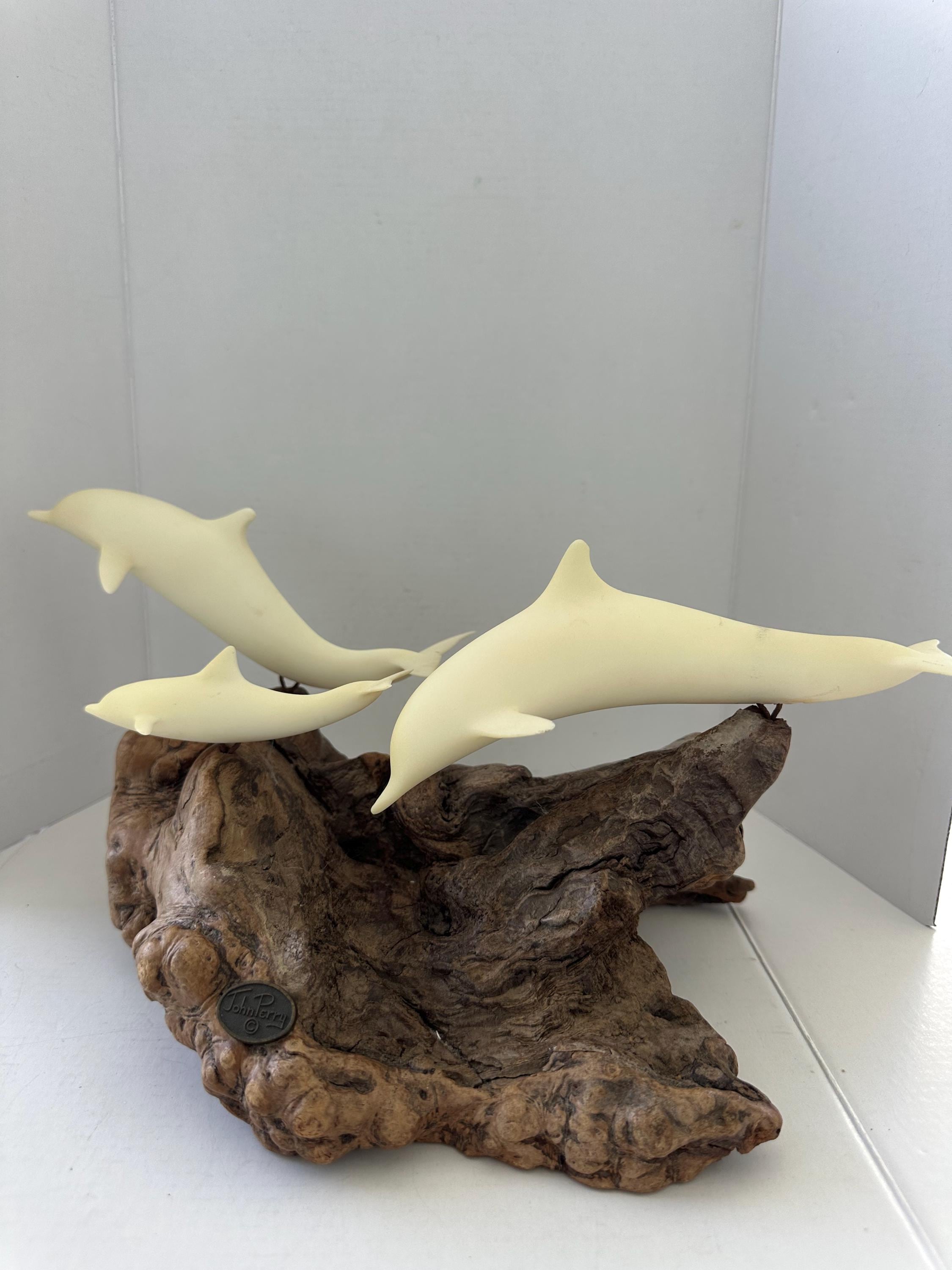 ジョン・ペリー作　流木とサメのヴィンテージオブジェ John perry - Etsy 日本