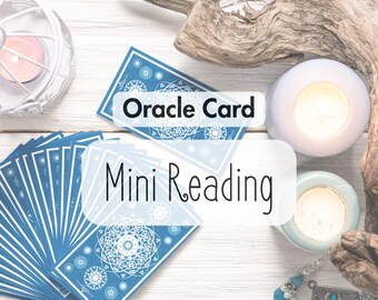 Mini lectura de cartas del Oráculo / Mensajes del Alma Canalizados / Guía intuitiva / Lectura personalizada de energía espiritual