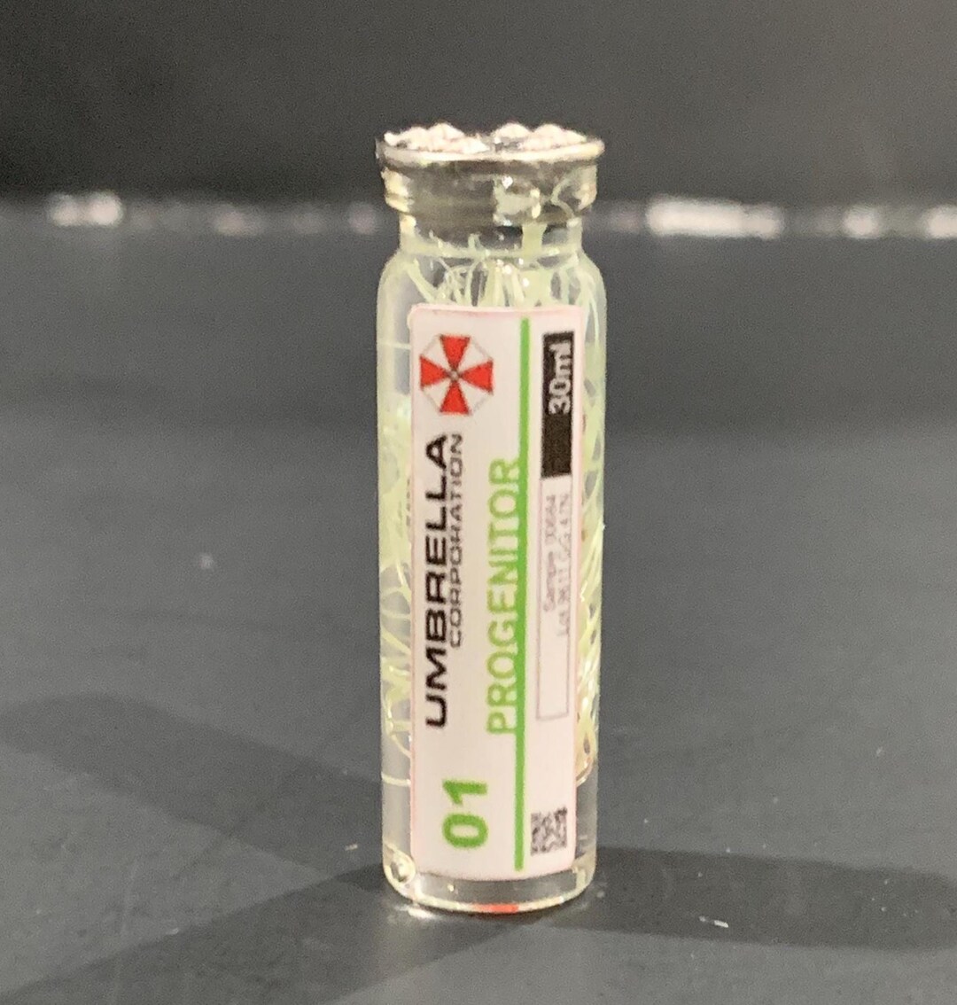 Resident Evil 5 PROGENITOR VIRUS Vial Mini Replica Etsy