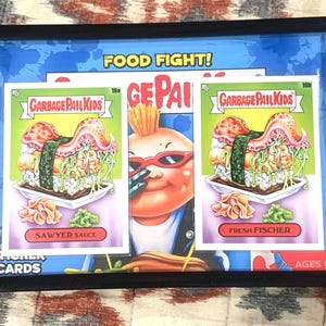 DPK 2021 Food Fight Series - 16a/b Sawyer Sauce/Fresh Fischer - Gerahmte Karten - Garbage Pail Kids