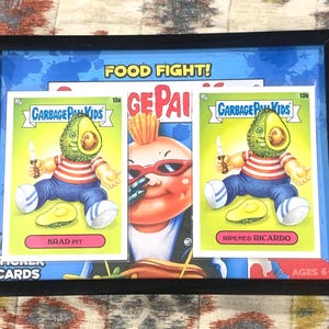 DPK 2021 Food Fight Series - 13a / b Brad Pit/Ripened Ricardo - gerahmte Karten - Garbage Pail Kids