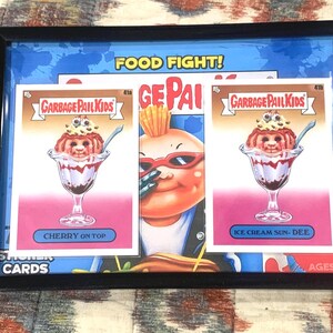 DPK 2021 Food Fight Series - 41a / b Cherry On Top/Ice Cream Sun-Dee - Gerahmte Karten - Garbage Pail Kids