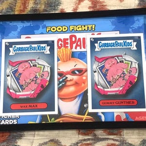 DPK 2021 Food Fight Series - 1a/b Wax Max/Gummy Gunther - Gerahmte Karten - Garbage Pail Kids