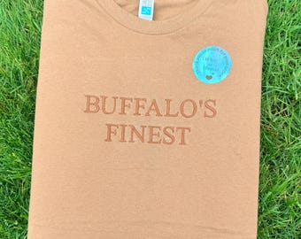 Custom Embroidered Buffalo's Finest Comfort Colors T-shirt, Funny tshirt for dad, best dad tshirt, father's day gift, dad birthday gift