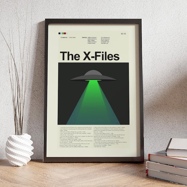 The X-FIles - UFO | 12"x18" or 18"x24" Print only