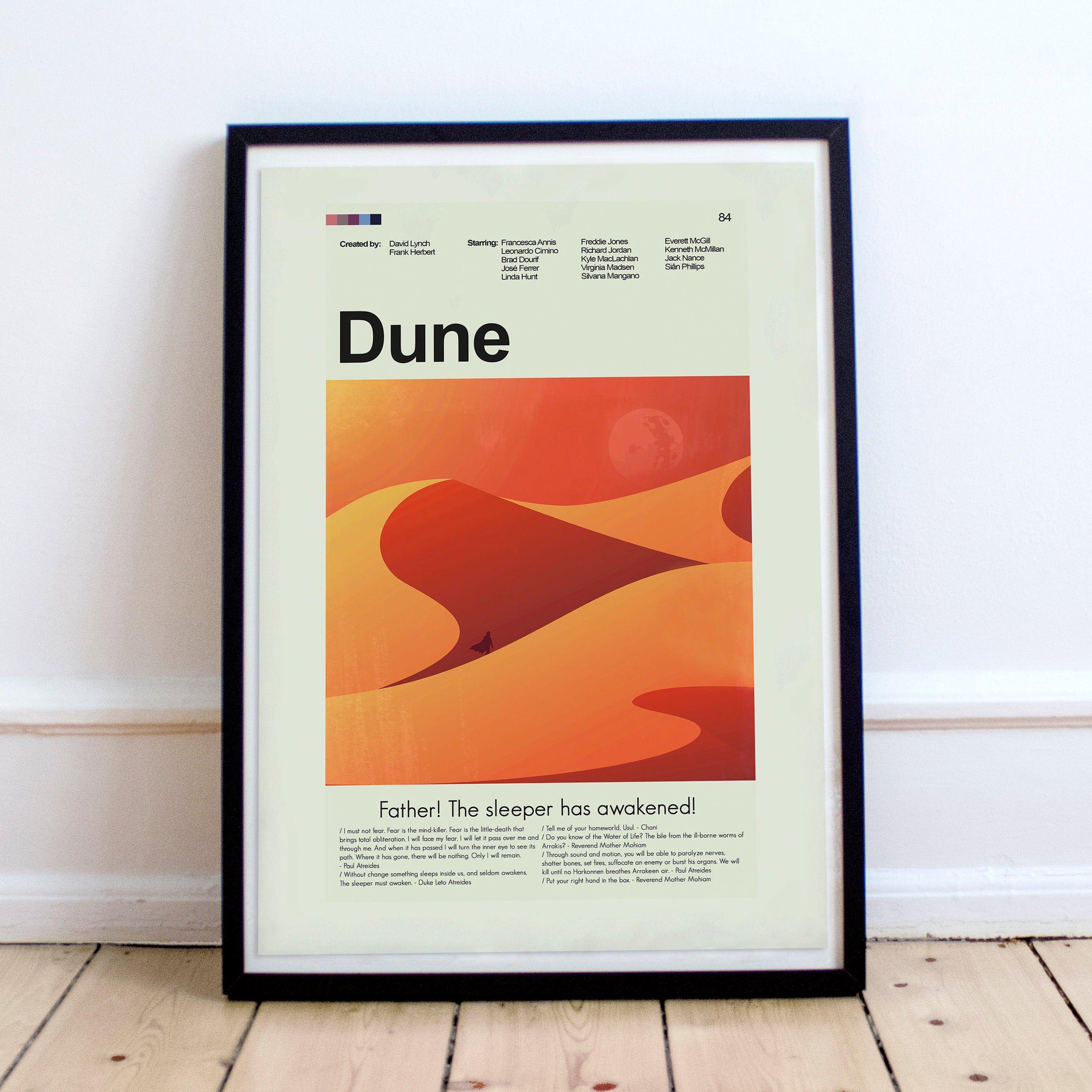 DUNE Movie Poster // art by Matt Griffen . The 1984 version by