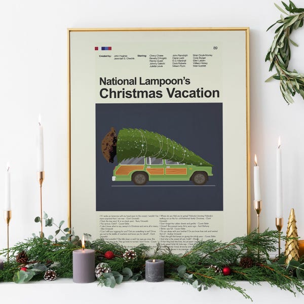 Christmas Vacation - Tree and Truckster | 12"x18" or 18"x24" Print only