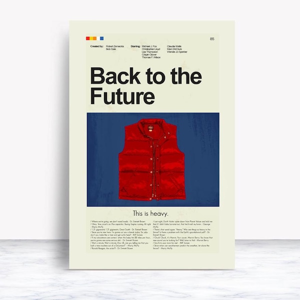 Back to the Future - Marty's Puff Vest | 12"x18" or 18"x24" Print only