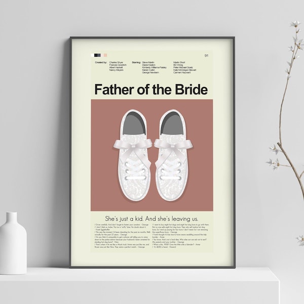 Father of the Bride - Annie's Sneakers | 12"x18" or 18"x24" Print only
