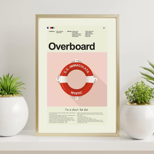 Über Bord - Immaculata Rettungsring | Nur für 12 "x 18 "oder 18 "x 24" Druck