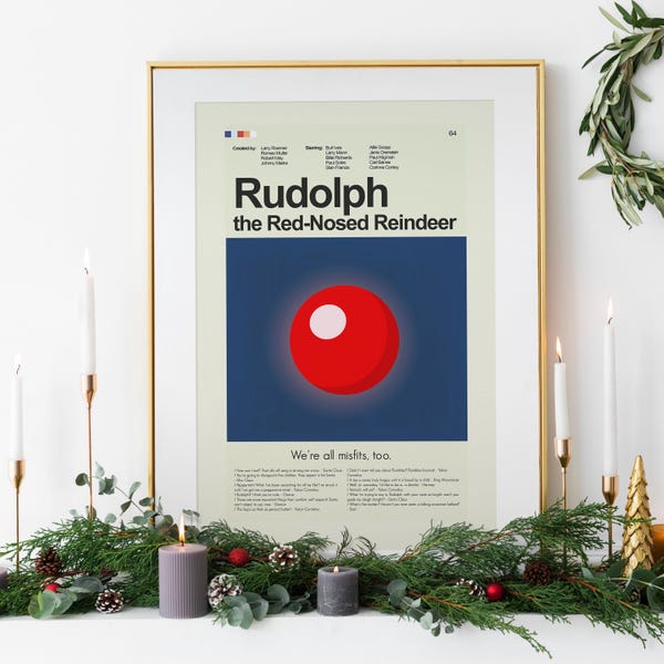 Rudolph the Red-Nosed Reindeer - Nose | 12"x18" or 18"x24" Print only