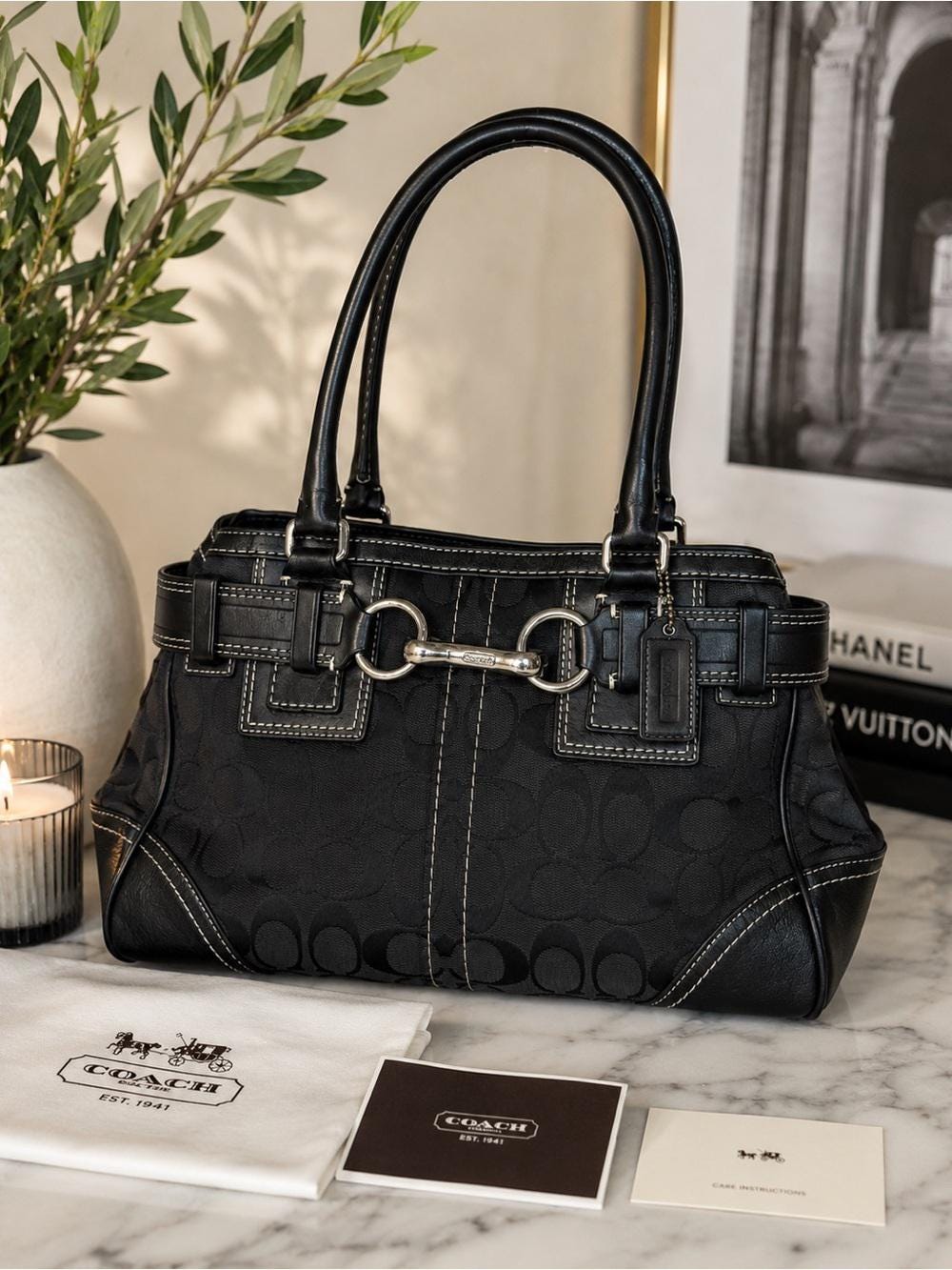 Coach Signature Bag Black - Etsy