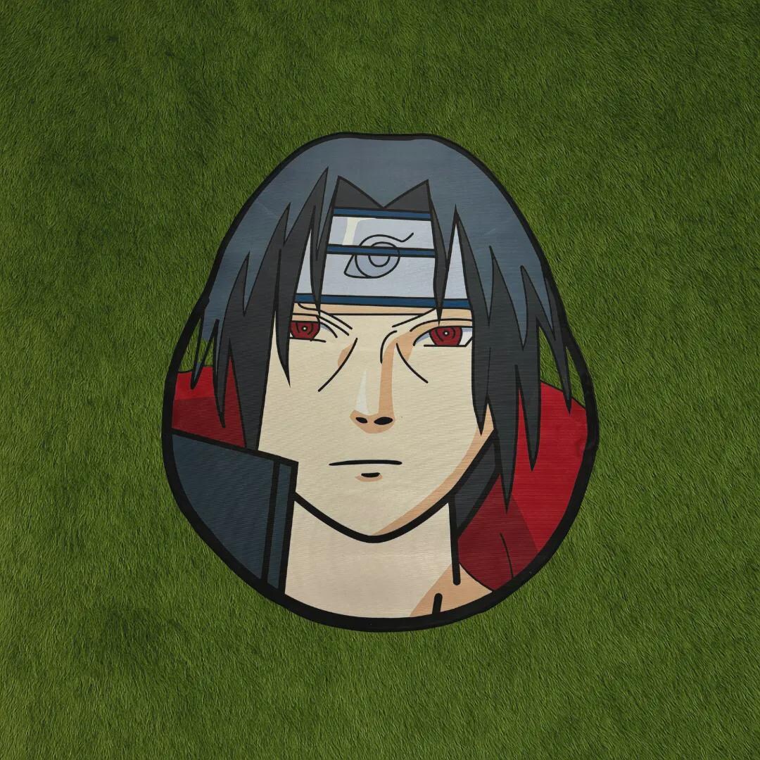 Itachi Head Custom Rug - Red Cloud Cloak Anime Character, Japanese ...