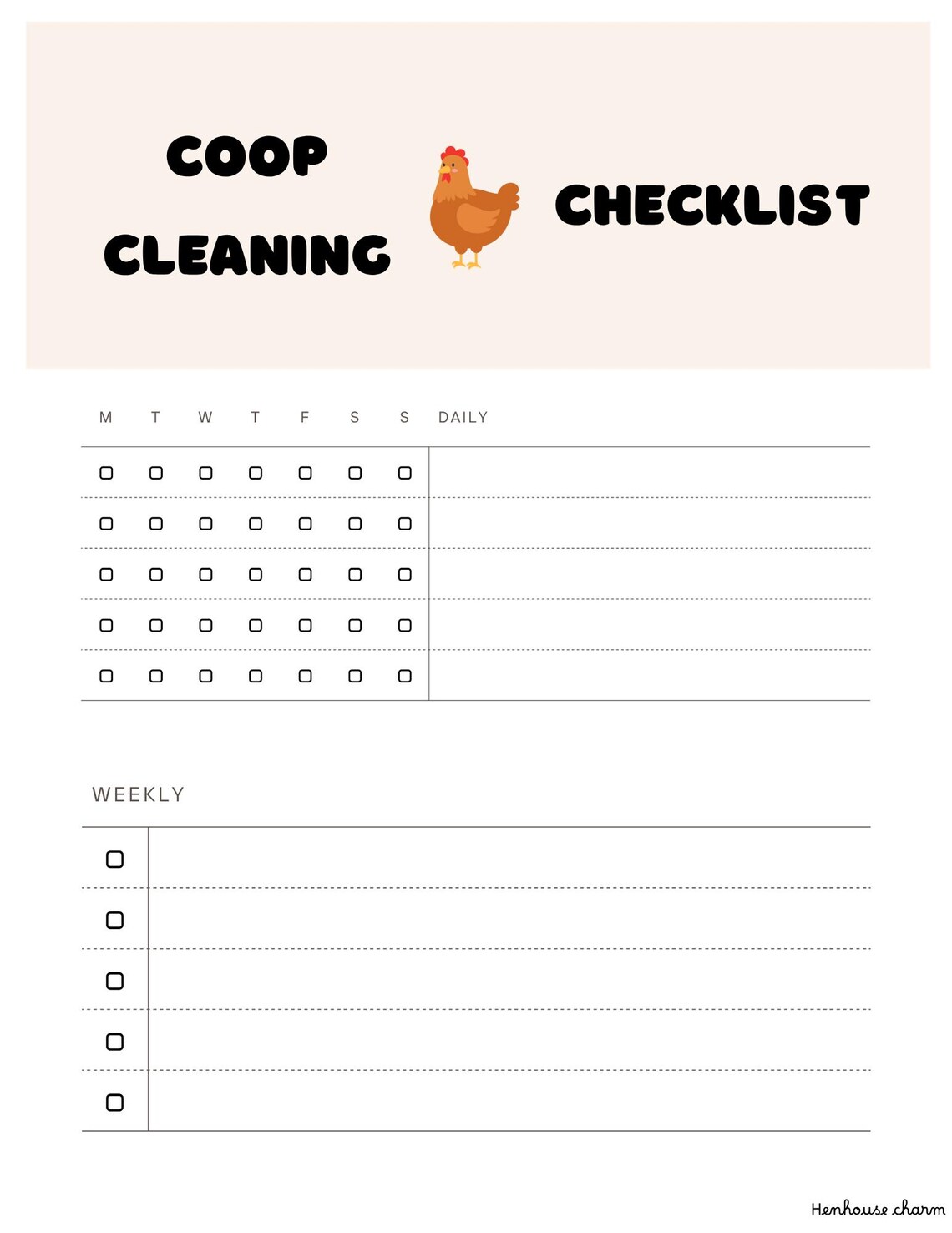 Curated visual reference: Gallery Detail: Chicken Raising Log Bundle 8 Printable Pages