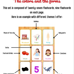 Colors flashcards - English