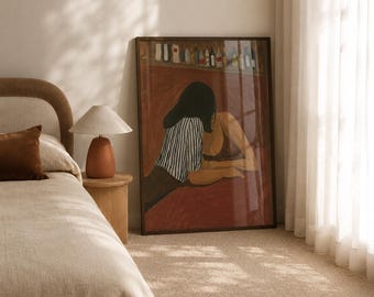 Sapphisches Wandbild-Poster – „Liebe ist“ – Lesbisches Wandbild – queeres Kunstposter für Frauen und Mädchen (ungerahmt)