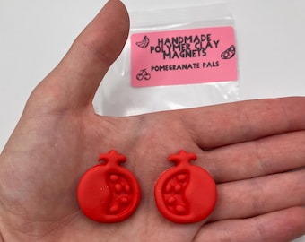 Pomegranate Pals-Handmade Polymer Clay Magnet