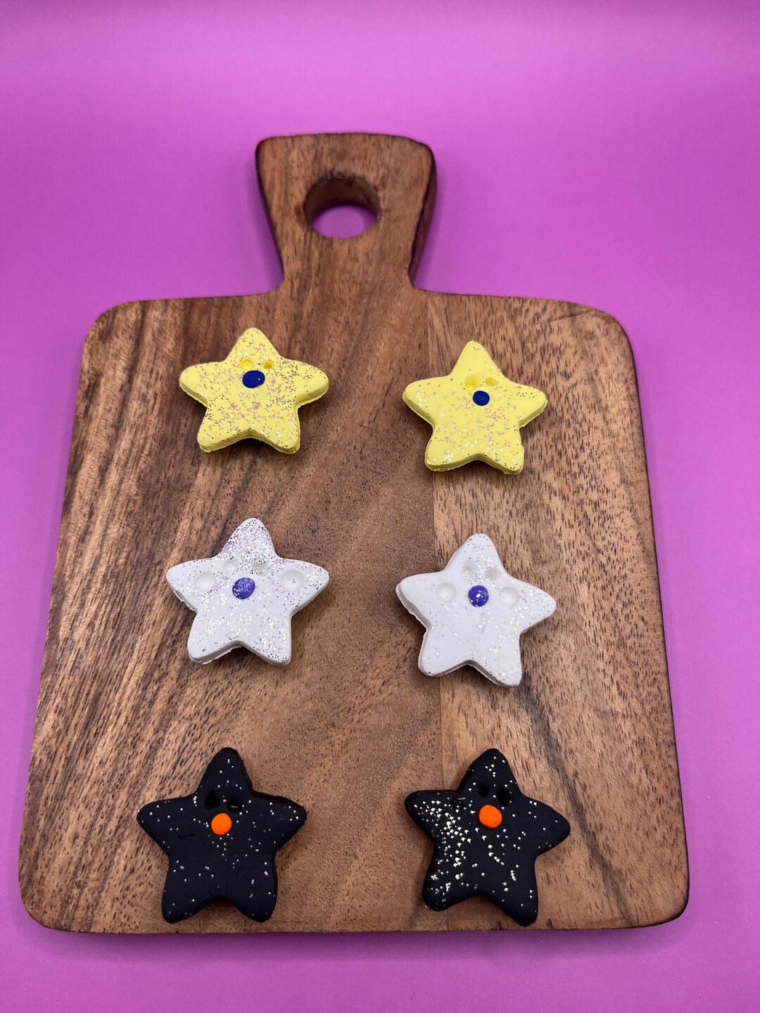 Star Magnets -handmade Polymer Clay Magnet - Etsy