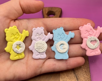 Care Bear -Handmade Polymer Clay Magnet