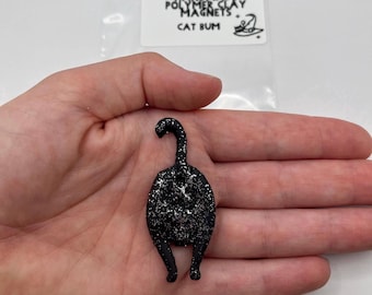 Cat Butt -Handmade Polymer Clay Magnet