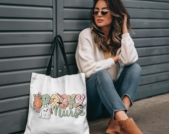 Gruselige Saison Tasche, Halloween Krankenschwester Tasche, gruselige Krankenschwester Tragetasche, gruseliges Krankenschwester Zubehör, niedliches Halloween-Geschenk für Krankenschwestern, Gesundheitspflegezubehör
