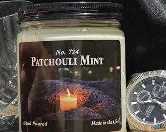 Patchouli Mint Candle - Light one up and let the good vibes roll.