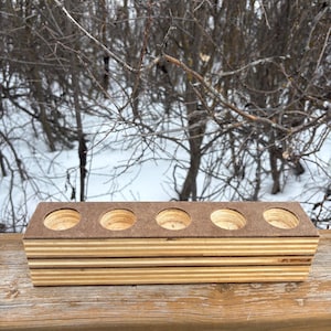 Wood Candle Holder