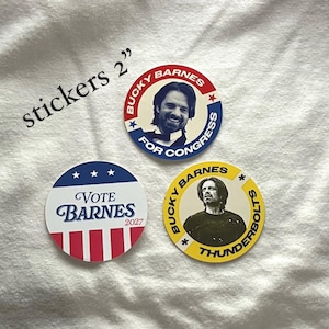 Thunderbolts Congressman Bucky Barnes Stickers