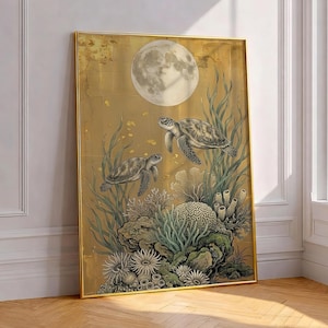 Gold Foil Japanese Wall Art - Etsy