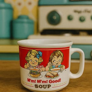 Vintage 1993 Campbell’s Soup Kids Mug by Westwood – &quot;M’m! M’m! Good!&quot; Collectible